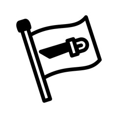 saudi arabia flag solid style