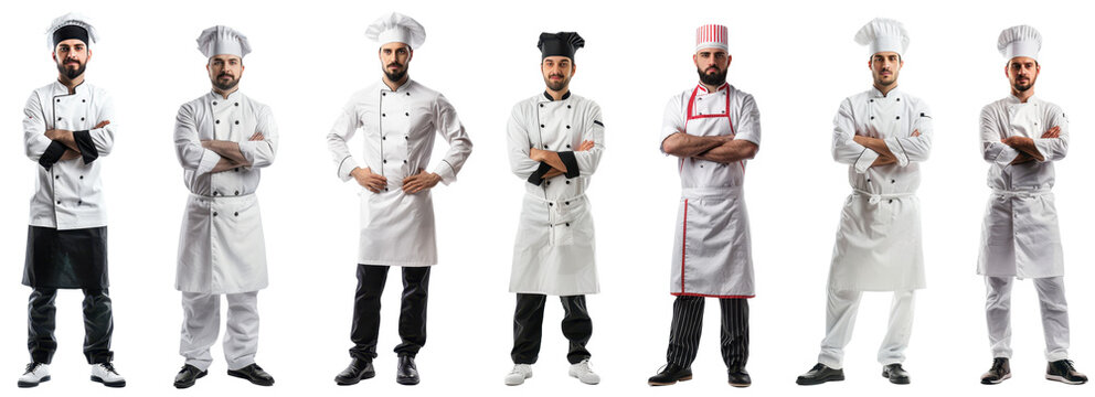 Confident Chefs in Professional Uniforms
