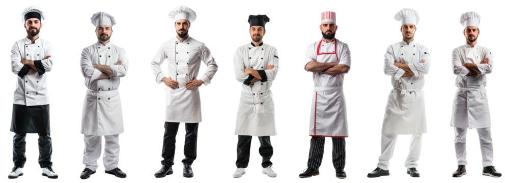Confident Chefs in Professional Uniforms