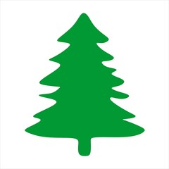 Illustration of a pine tree typical of beautiful Christmas decorations