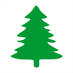 Illustration of a pine tree typical of beautiful Christmas decorations