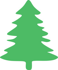 Illustration of a pine tree typical of beautiful Christmas decorations