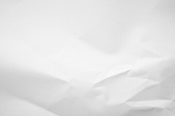 Fototapeta premium White Paper Texture background. Crumpled white paper abstract shape background with space paper for text