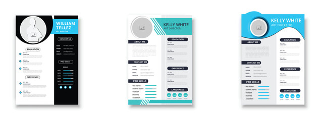 Modern Resume and Cover Letter Layout Vector Template for Business Job Applications, Minimalist resume cv template, Resume design template, cv design,