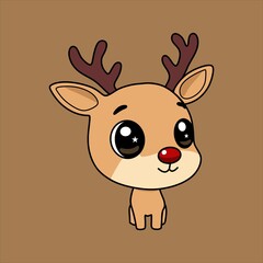 cute and funny Christmas reindeer picture