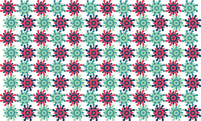 Pink and green abstract flower pattern. Nature texture background