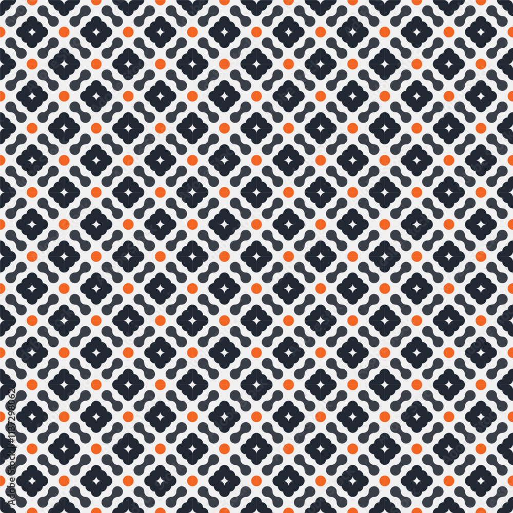 Aufkleber seamless vector textures. colorful patterns with rounded square and circle shapes. design element fo