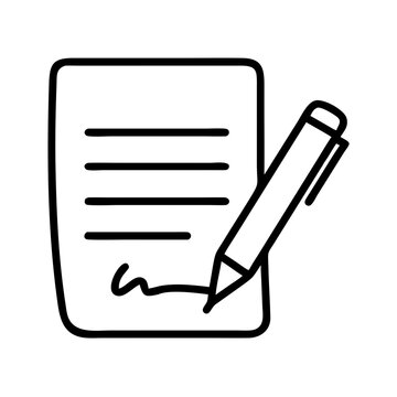 recommend clip art: handwritten letter icon, grandparents day line art, grandparents icon - simple black line art icon of handwritten letter, for grandparents day celebrations. grandparents vector art.