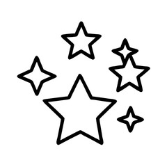 starry sky representing unity icon, day of peace line art, day of peace icon - simple black line art icon of starry sky representing unity, for day of peace celebrations. day of peace vector art.