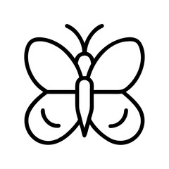 butterfly symbol of transformation icon, day of peace line art, day of peace icon - simple black line art icon of butterfly symbol of transformation, for day of peace celebrations. day of peace vector