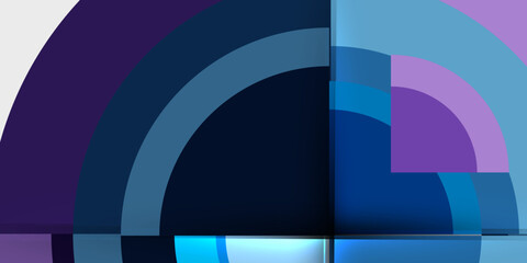 Fototapeta premium Target circle geometric abstract shapes. Vector Illustration For Wallpaper, Banner, Background, Card, Book Illustration, landing page