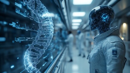 Exploring the future of personalized medicine the integration of ai technology in healthcare visualization laboratory environment high-tech perspective