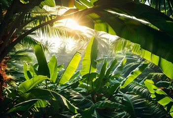 Obraz premium banana leaf