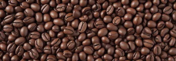 Fototapeta premium Vintage white wood background with a pile of whole coffee beans, beverage, texture