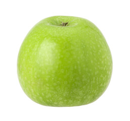 Close-up, green apple isolated, fresh green apple, transparent PNG, PNG format, cut out