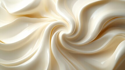 Soft Creamy Swirl Design for Product Displays, Business, or Website Use, Creating a Light, Elegant Aesthetic