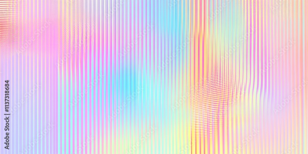 Poster pastel rainbow diagonal lines creating depth and dimension in abstract background with soft dreamy g