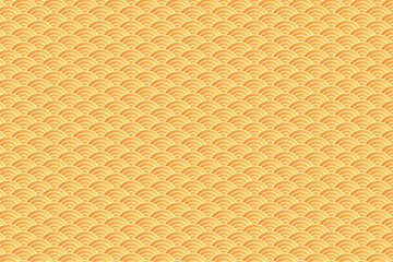 青海波柄オレンジ