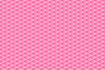 青海波柄ピンク