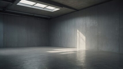 light grey empty wall and smooth floor