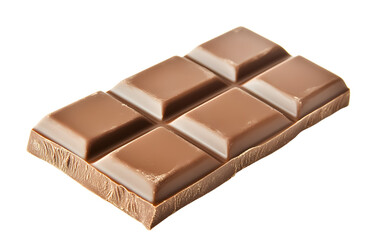 Obraz premium Large chocolate bar on a transparent background. isolated background.
