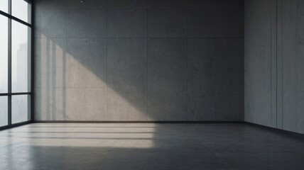 light grey empty wall and smooth floor