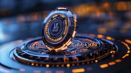 Futuristic Tech HUD Interface Design | Cyberpunk