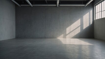 Obraz premium light grey empty wall and smooth floor