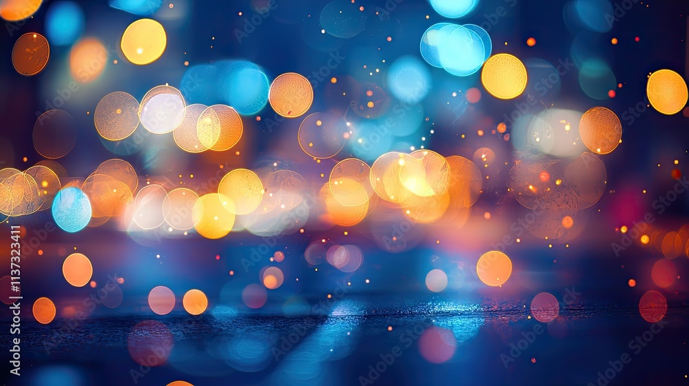 Aufkleber explore this captivating abstract background featuring glittering lights and mesmerizing bokeh effec