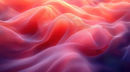 Fototapeta premium Abstract waves of color creating a fluid, ethereal landscape.