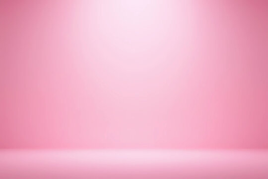 Abstract gradient pink studio background for product presentation. Empty room with shadows of window