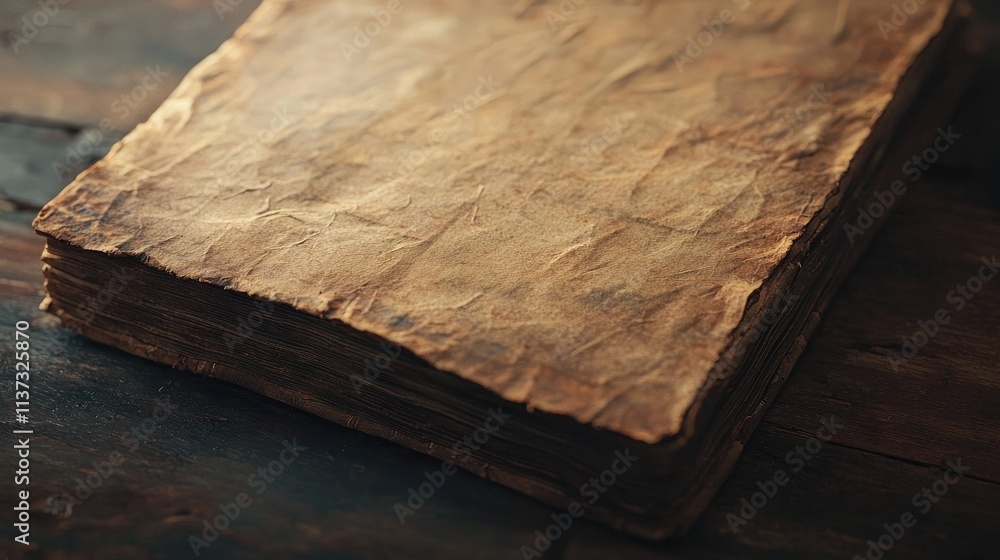 Poster this rustic vintage paper texture features subtle creases and warm tones, perfect for use in backgro
