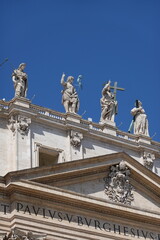 Marble statues in the Vatican