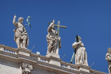 Marble statues in the Vatican