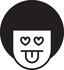 In Love Boy Face Emoticon
