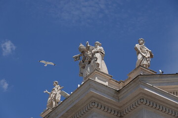 Marble statues in the Vatican