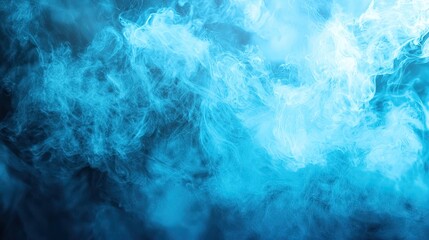 A hauntingly beautiful scene featuring an ethereal blue fog combined with soft light, creating a dramatic and tranquil atmosphere perfect for various creative projects.