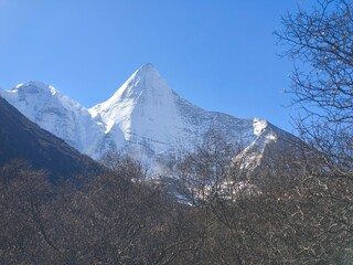 December 2024, Yading national nature reserve, Sichuan, China : Beautiful nature and landscapes...