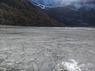 December 2024, Yading national nature reserve, Sichuan, China : Beautiful nature and landscapes...