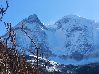 December 2024, Yading national nature reserve, Sichuan, China : Beautiful nature and landscapes...