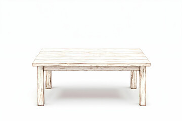 Simple and Modern Wooden Coffee Table with a Minimalist Design and Light Color Tone for Contemporary Interiors