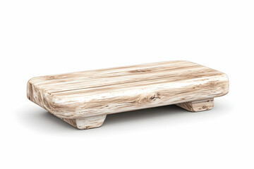 Artistic Wooden Platform with Natural Grain and Smooth Surface for Home Decor and Display Purposes