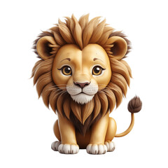 Obraz premium lion cartoon 3d