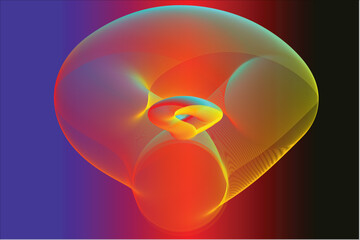 Spirograph in a Colorfrul Depth  of Deep Circles-Twisted.eps
