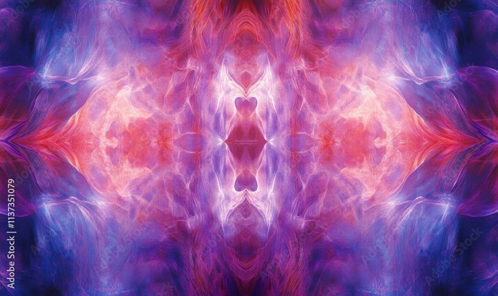 Poster abstract colorful design with swirling patterns and vibrant hues.