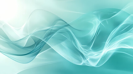 Obraz premium Abstract aquamarine background with wave shapes. Beryl. Illustration