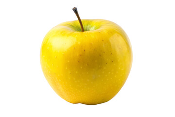 yellow apple isolated on white