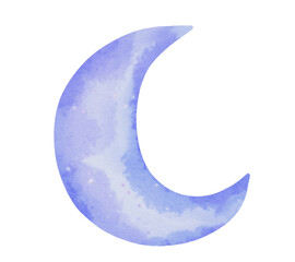 Watercolor Moon Ilustration  © swdesain