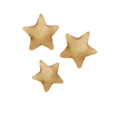 Watercolor Star Illusration