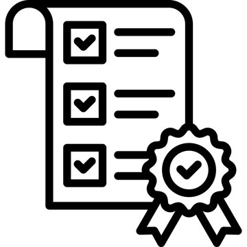checklist document with badge icon clip art preview